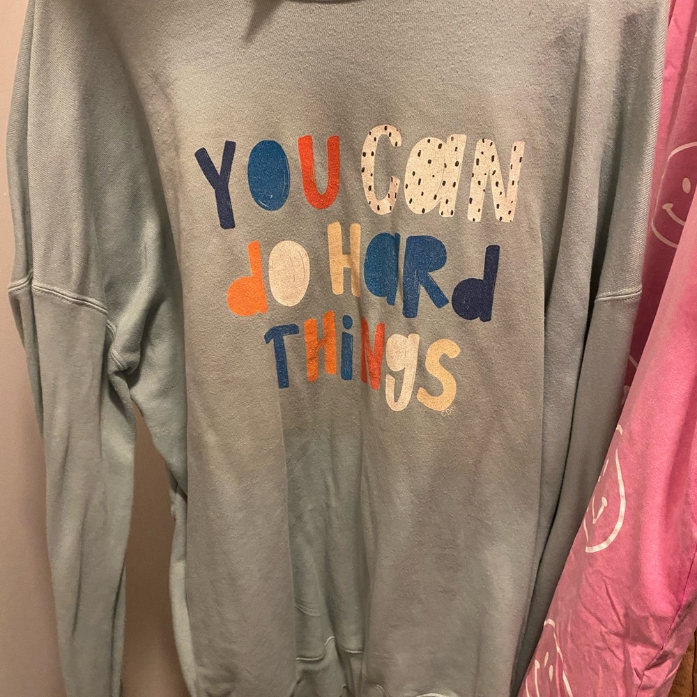 Teal sweatshirt